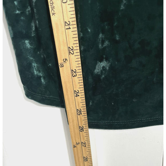 J. Jill Velvet Tank Top Emerald Green Square Neck Size Small Forest Goth New - Picture 5 of 9